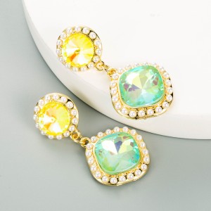 Fashion Jewelry Rhinestone Earrings For Women YWHME-1022 