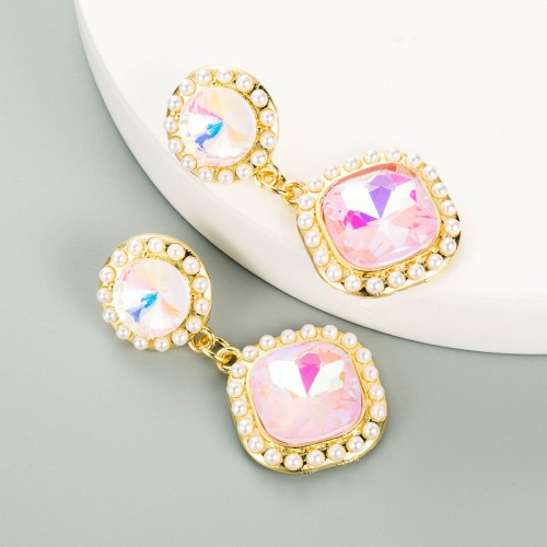 Fashion Jewelry Rhinestone Earrings For Women YWHME-1022