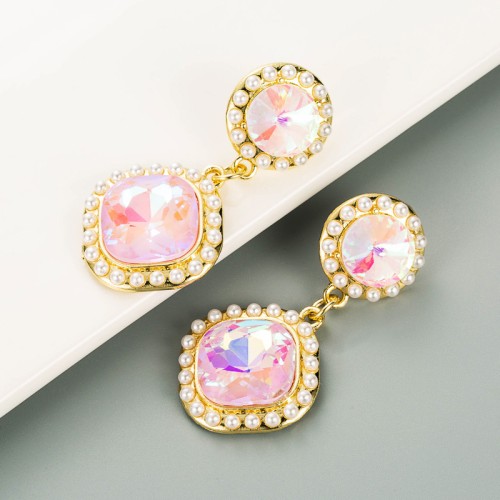 Fashion Jewelry Rhinestone Earrings For Women YWHME-1022