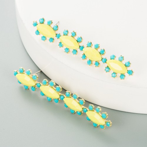 Fashion Jewelry Rhinestone Earrings For Women YWHME-1023