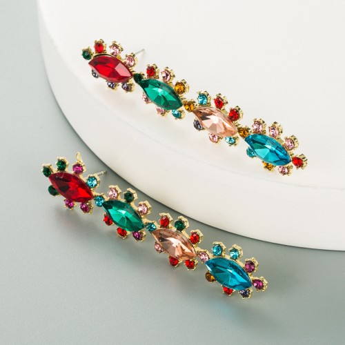 Fashion Jewelry Rhinestone Earrings For Women YWHME-1023