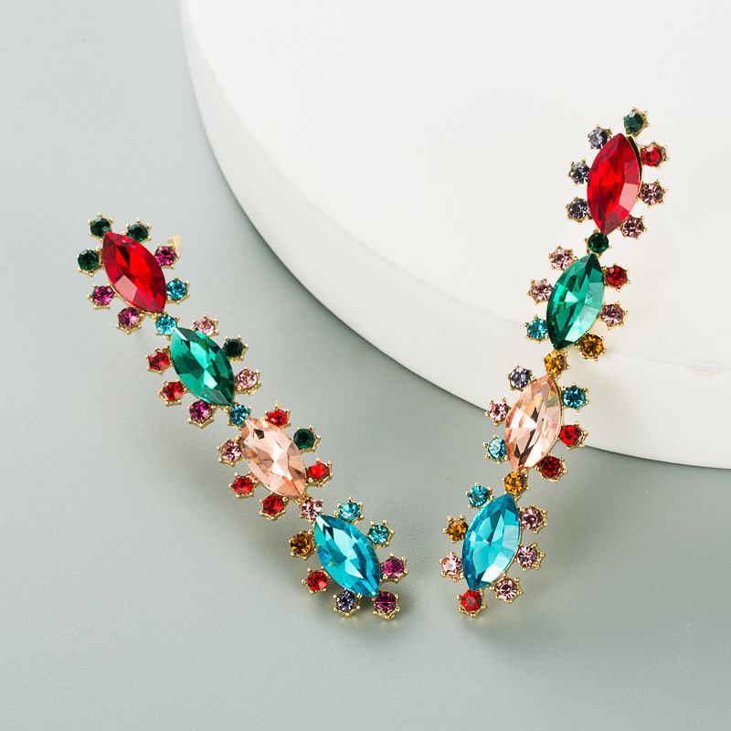 Fashion Jewelry Rhinestone Earrings For Women YWHME-1023 