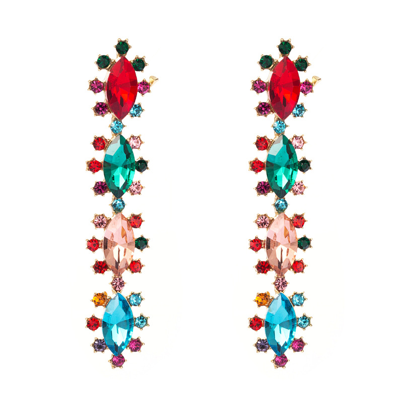 Fashion Jewelry Rhinestone Earrings For Women YWHME-1023 