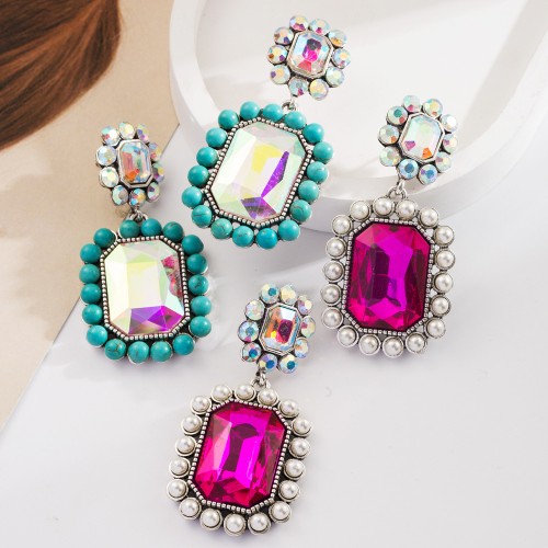 Fashion Jewelry Rhinestone Earrings For Women YWHME-501