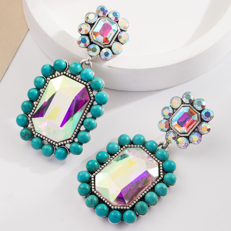 Fashion Jewelry Rhinestone Earrings For Women YWHME-501 