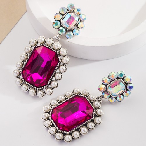 Fashion Jewelry Rhinestone Earrings For Women YWHME-501