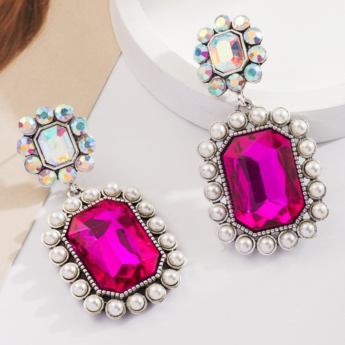 Fashion Jewelry Rhinestone Earrings For Women YWHME-501