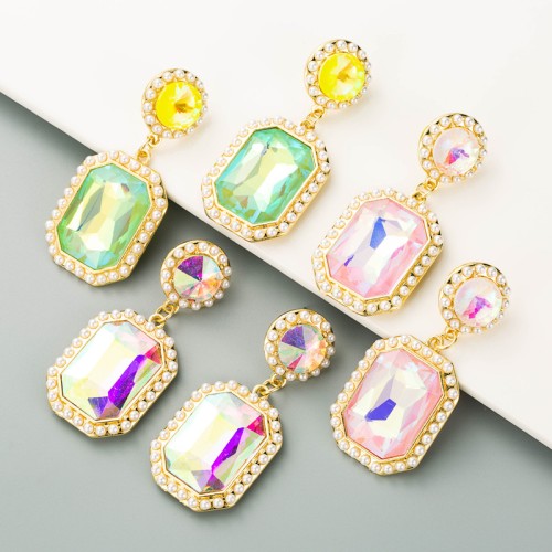 Fashion Jewelry Rhinestone Earrings For Women YWHME-502