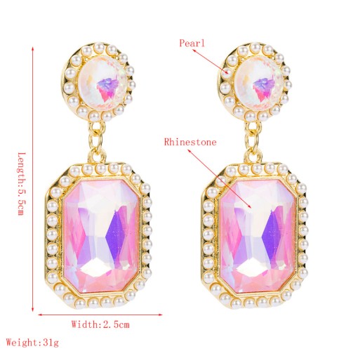 Fashion Jewelry Rhinestone Earrings For Women YWHME-502