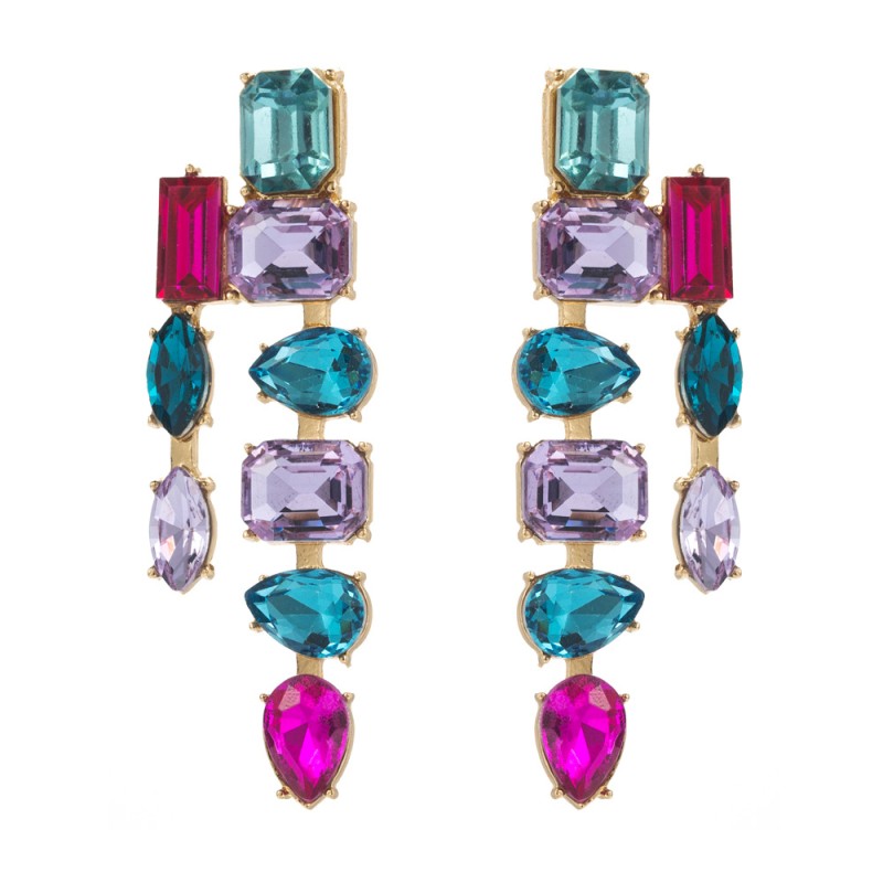 Fashion Jewelry Rhinestone Earrings For Women YWHME-503 