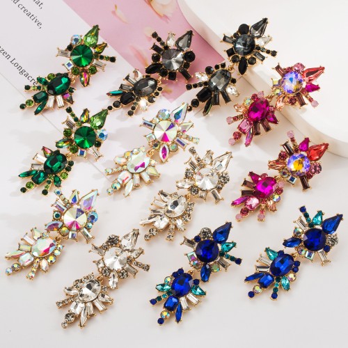 Fashion Jewelry Rhinestone Earrings For Women YWHME-504