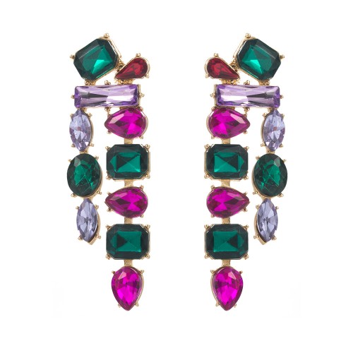 Fashion Jewelry Rhinestone Earrings For Women YWHME-505