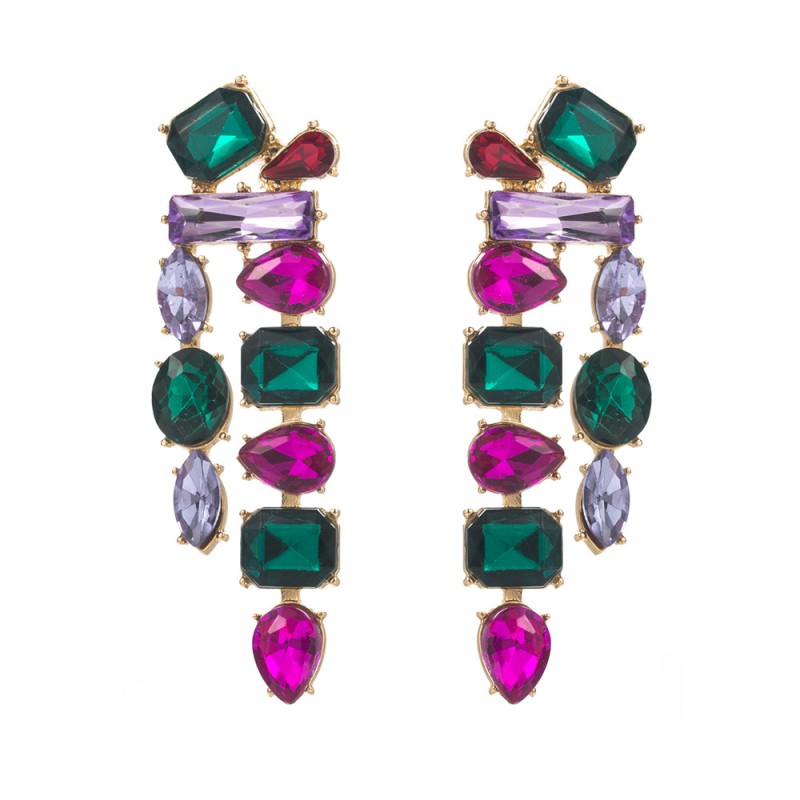 Fashion Jewelry Rhinestone Earrings For Women YWHME-505 