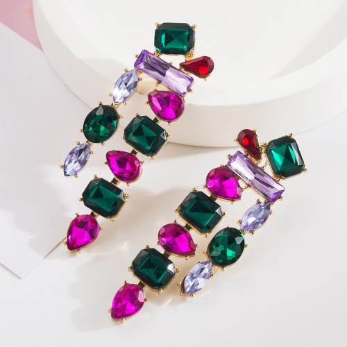 Fashion Jewelry Rhinestone Earrings For Women YWHME-505