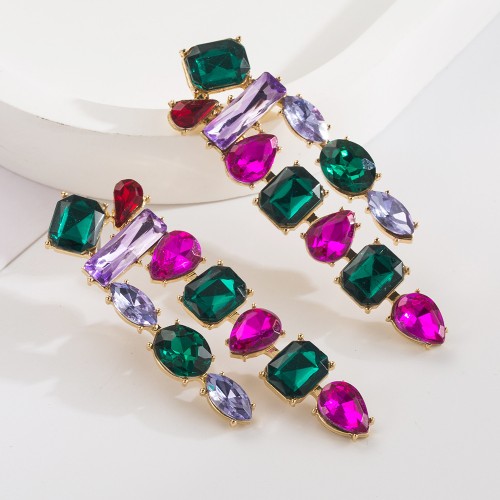 Fashion Jewelry Rhinestone Earrings For Women YWHME-505