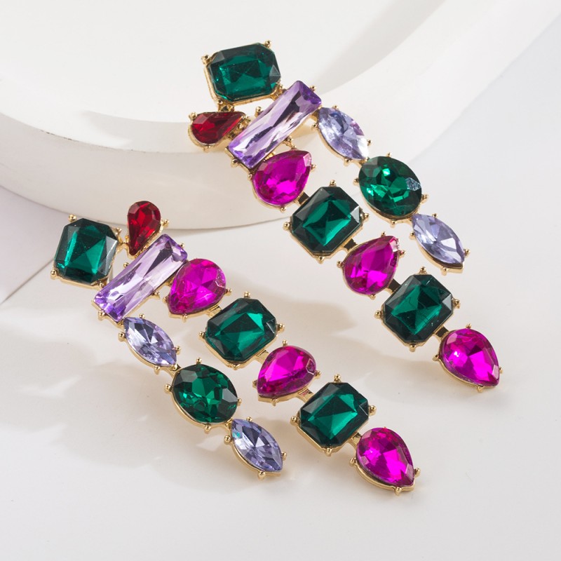 Fashion Jewelry Rhinestone Earrings For Women YWHME-505 