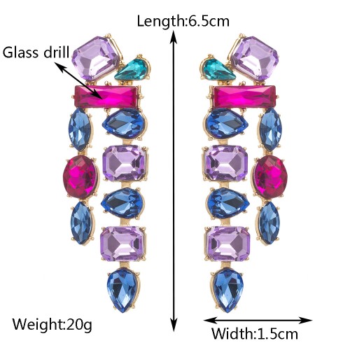 Fashion Jewelry Rhinestone Earrings For Women YWHME-505