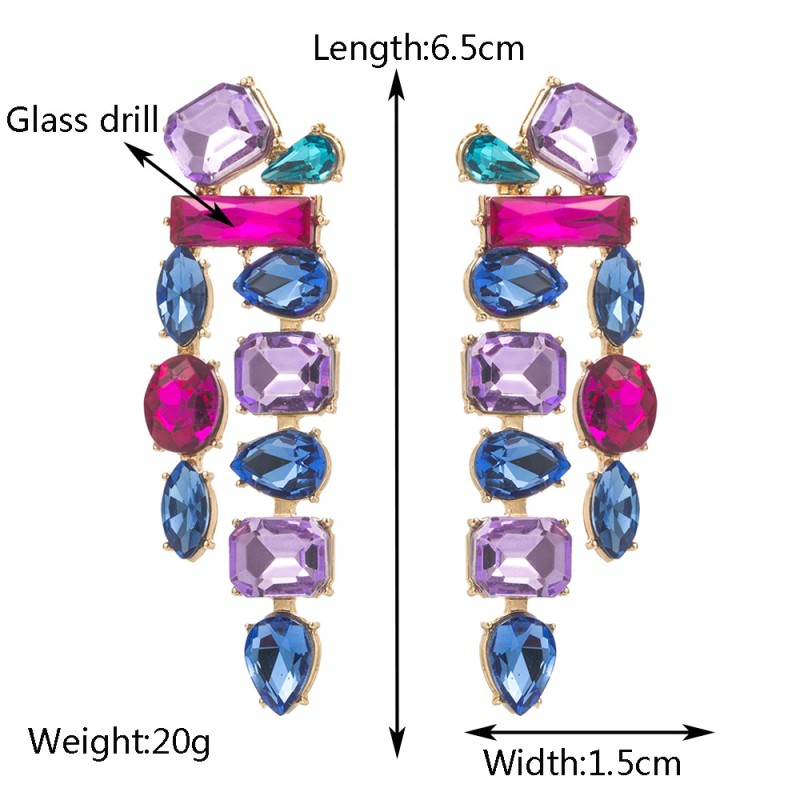 Fashion Jewelry Rhinestone Earrings For Women YWHME-505 