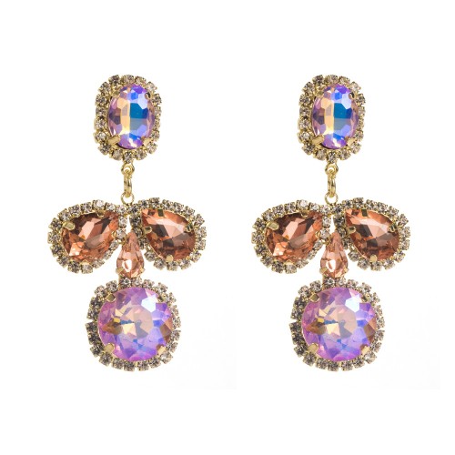 Fashion Jewelry Rhinestone Earrings For Women YWHME-506