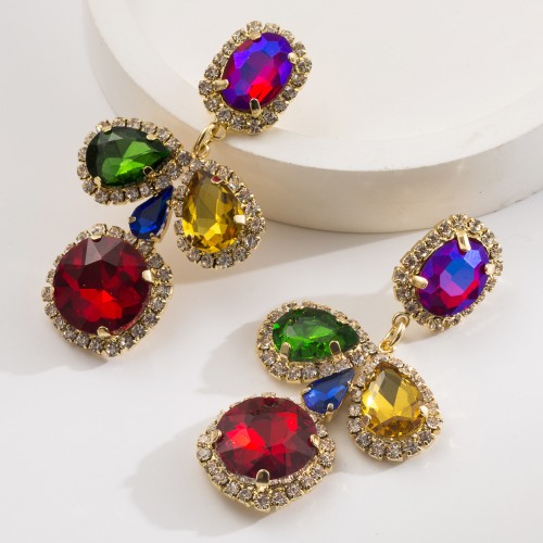 Fashion Jewelry Rhinestone Earrings For Women YWHME-506