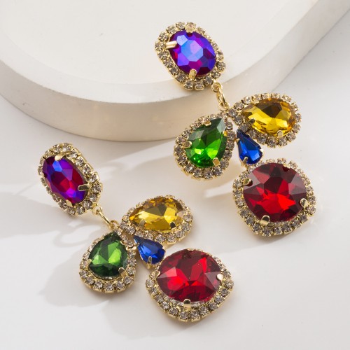 Fashion Jewelry Rhinestone Earrings For Women YWHME-506