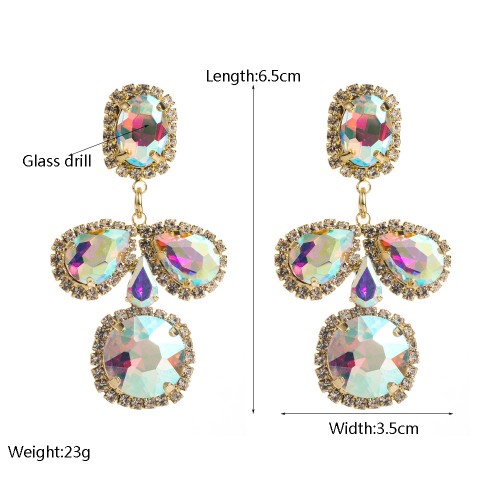 Fashion Jewelry Rhinestone Earrings For Women YWHME-506