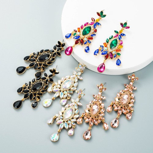 Fashion Jewelry Rhinestone Earrings For Women YWHME-507