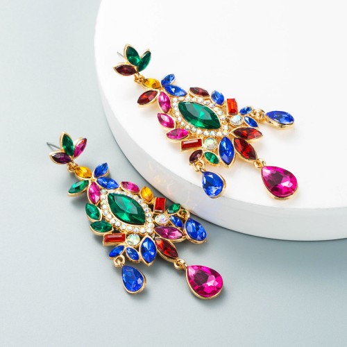 Fashion Jewelry Rhinestone Earrings For Women YWHME-507