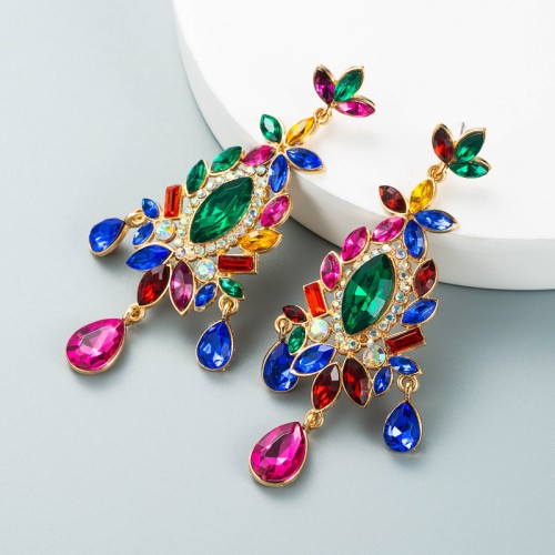 Fashion Jewelry Rhinestone Earrings For Women YWHME-507