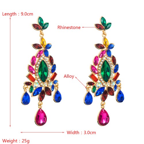 Fashion Jewelry Rhinestone Earrings For Women YWHME-507