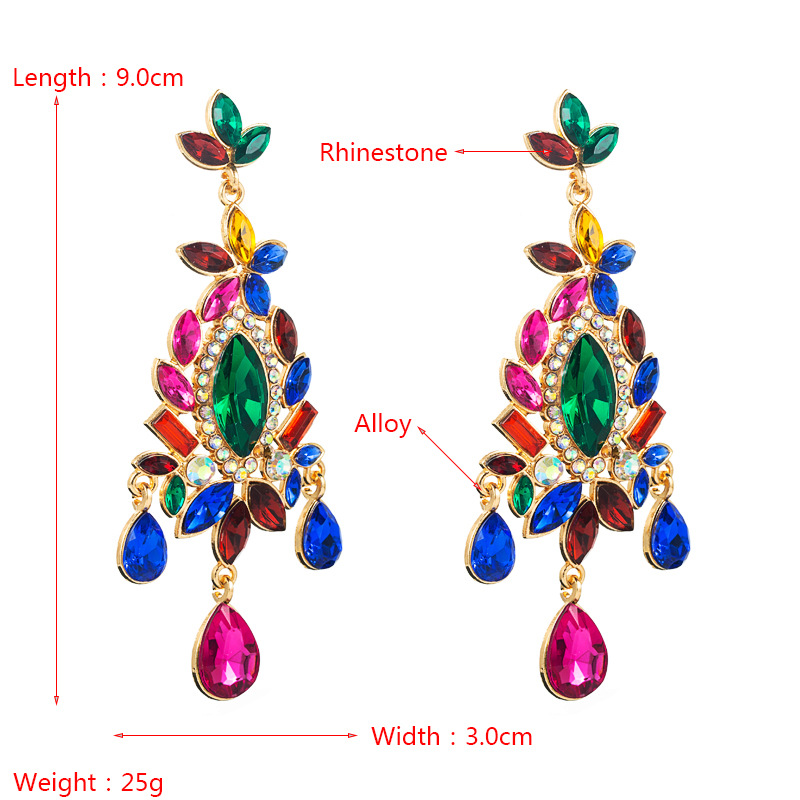 Fashion Jewelry Rhinestone Earrings For Women YWHME-507 