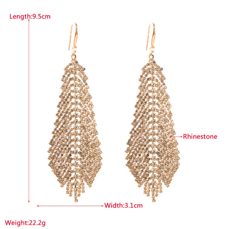 Fashion Jewelry Rhinestone Earrings For Women YWHME-508 