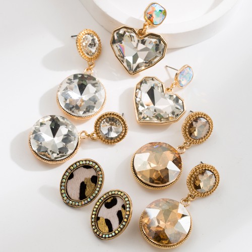 Fashion Jewelry Rhinestone Earrings For Women YWHME-509