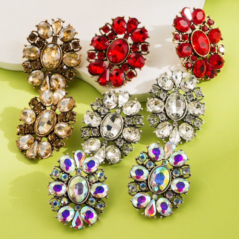 Fashion Jewelry Rhinestone Earrings For Women YWHME-511