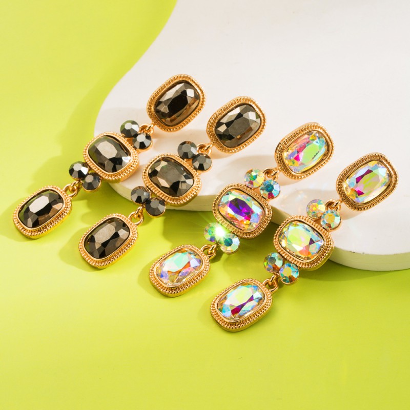 Fashion Jewelry Rhinestone Earrings For Women YWHME-515