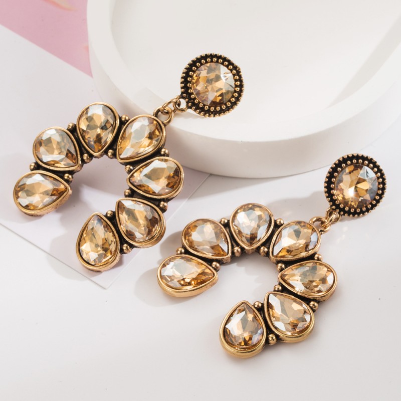 Fashion Jewelry Rhinestone Earrings For Women YWHME-519 