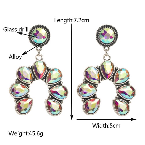 Fashion Jewelry Rhinestone Earrings For Women YWHME-519