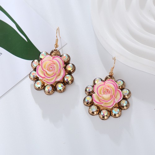 Fashion Jewelry Rhinestone Earrings For Women YWHME-521