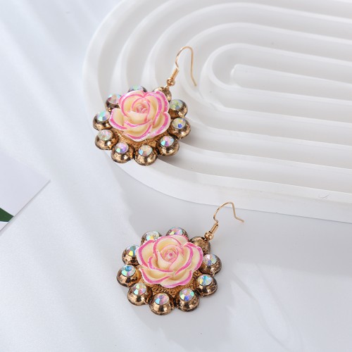 Fashion Jewelry Rhinestone Earrings For Women YWHME-521