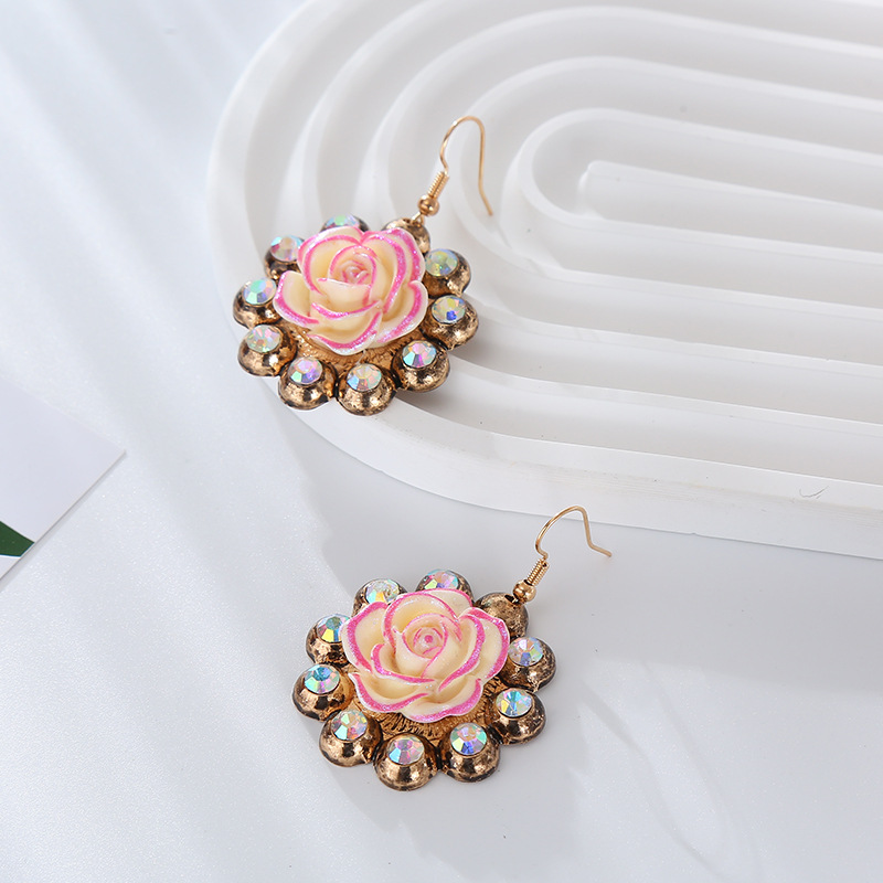 Fashion Jewelry Rhinestone Earrings For Women YWHME-521 