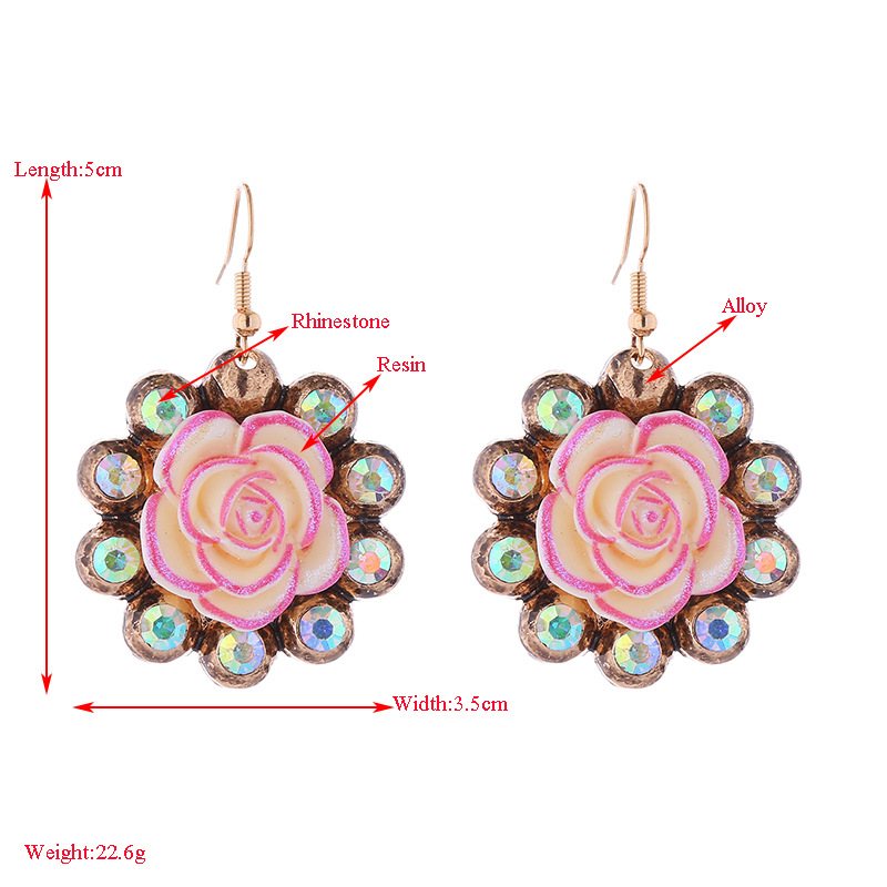 Fashion Jewelry Rhinestone Earrings For Women YWHME-521 