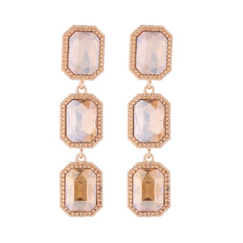 Fashion Jewelry Rhinestone Earrings For Women YWHME-524