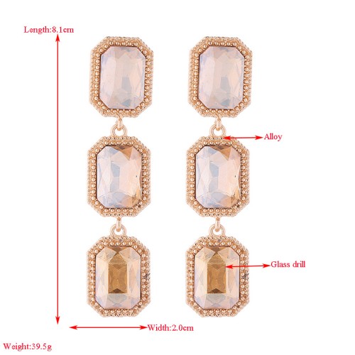 Fashion Jewelry Rhinestone Earrings For Women YWHME-524