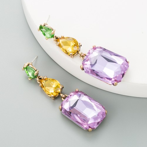 Fashion Jewelry Rhinestone Earrings For Women YWHME-525