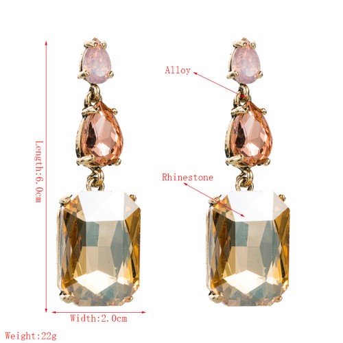 Fashion Jewelry Rhinestone Earrings For Women YWHME-525