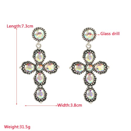 Fashion Jewelry Rhinestone Earrings For Women YWHME-527