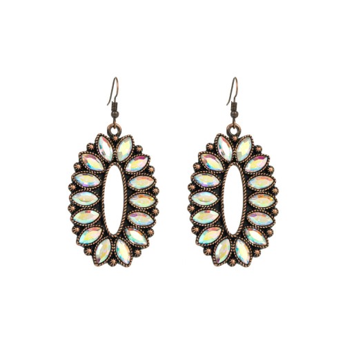 Fashion Jewelry Rhinestone Earrings For Women YWHME-528