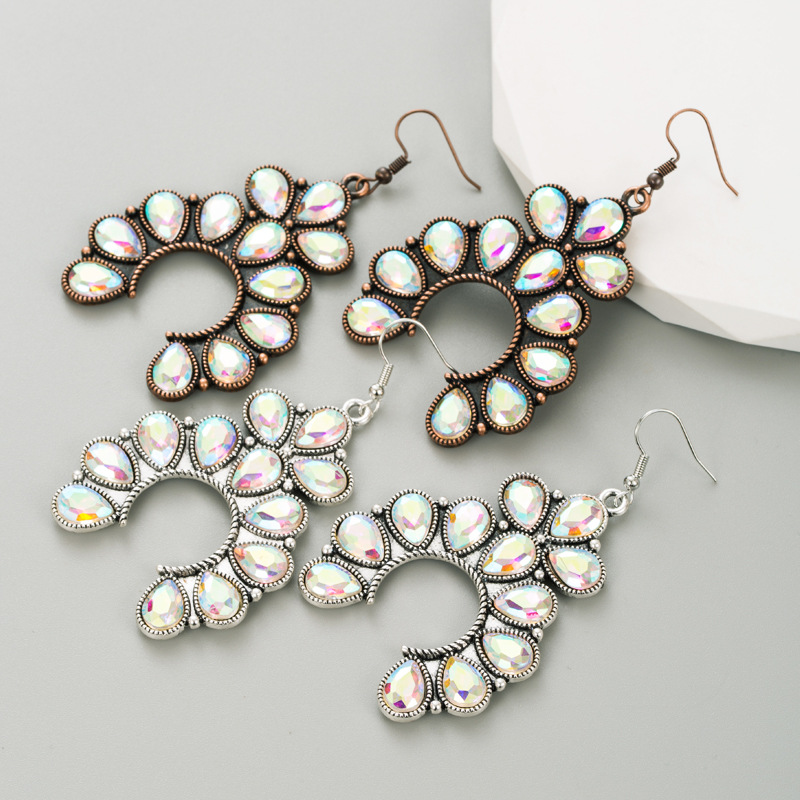 Fashion Jewelry Rhinestone Earrings For Women YWHME-529 