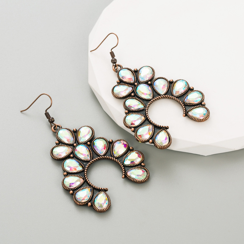 Fashion Jewelry Rhinestone Earrings For Women YWHME-529 