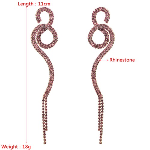 Fashion Jewelry Rhinestone Earrings For Women YWHME-534